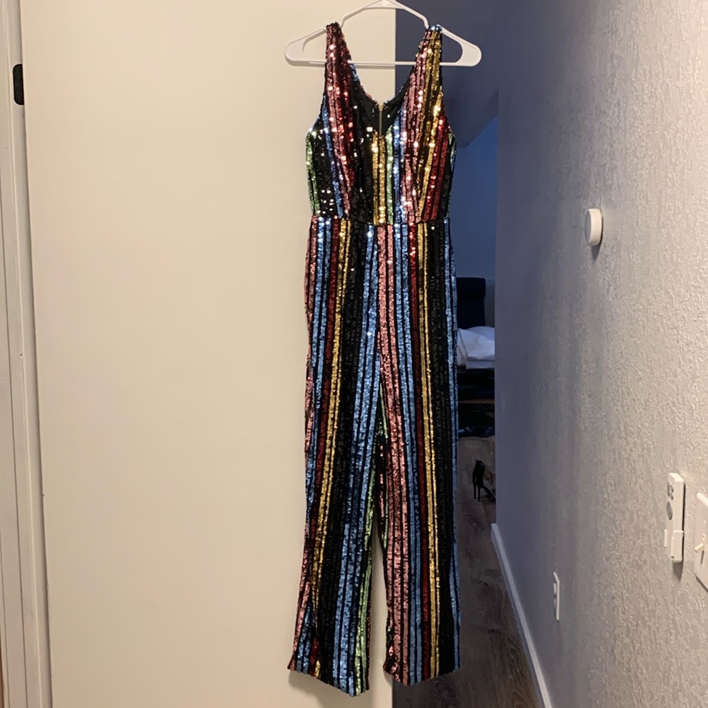 Fashion Nova sequin jumpsuit